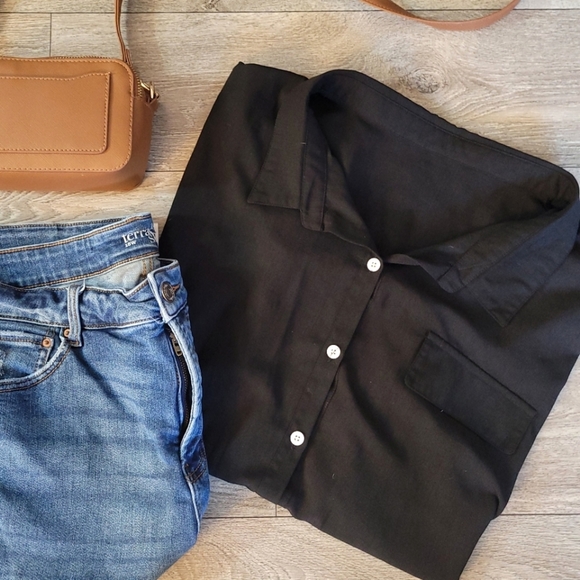 Black Button Down Shirt - Picture 4 of 6